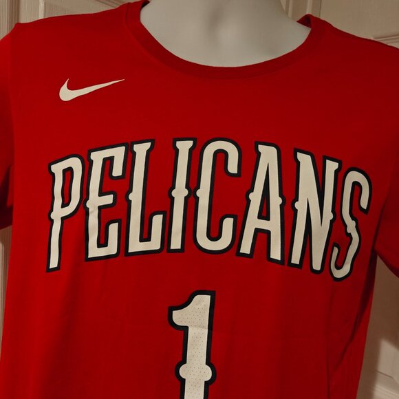 New Orleans Pelicans Zion Williamson Nike NBA Shirt Red Men's S Basketball - Picture 5 of 14